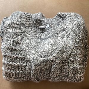 White and Grey Sweater.